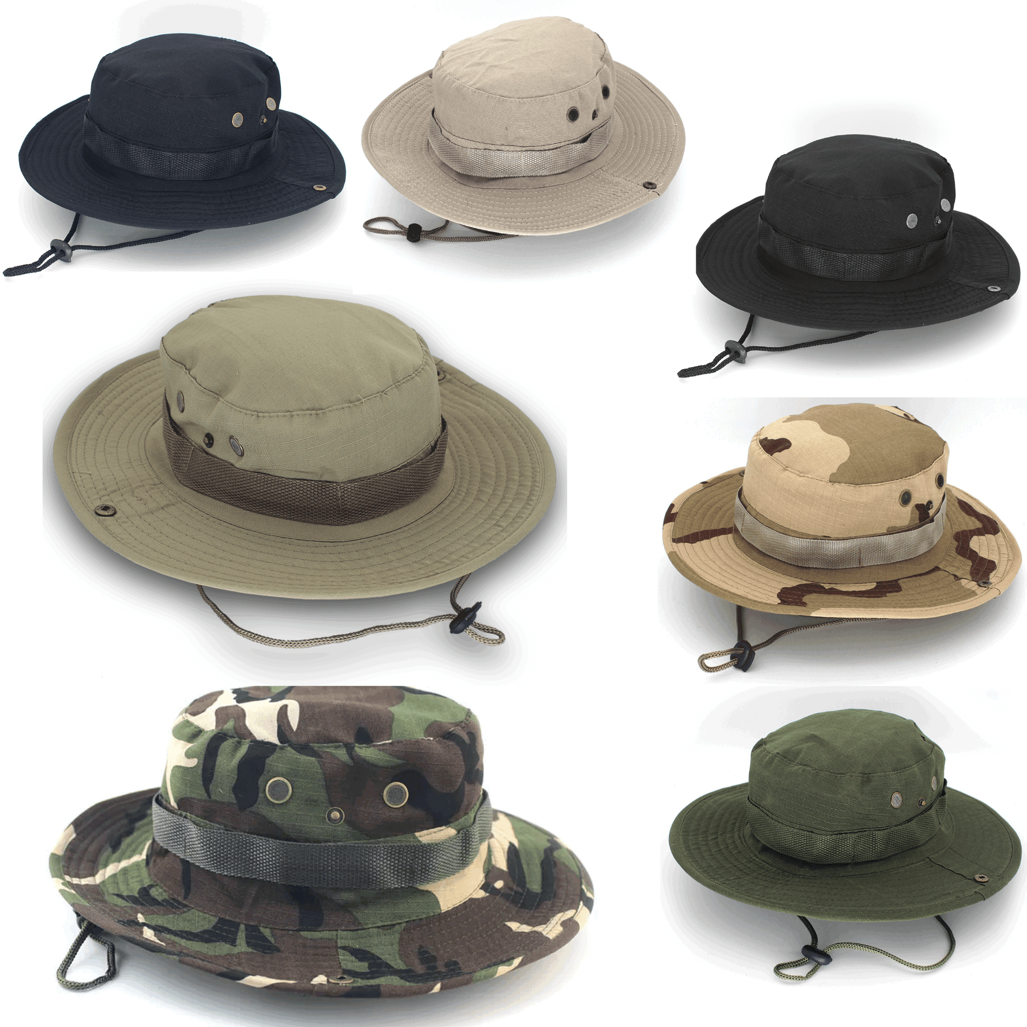 Tactical Wide Brim Bucket Hat