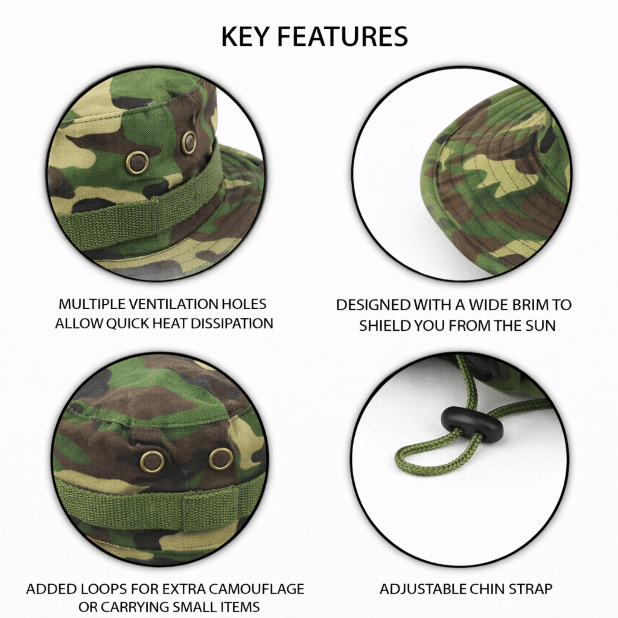 Tactical Wide Brim Bucket Hat