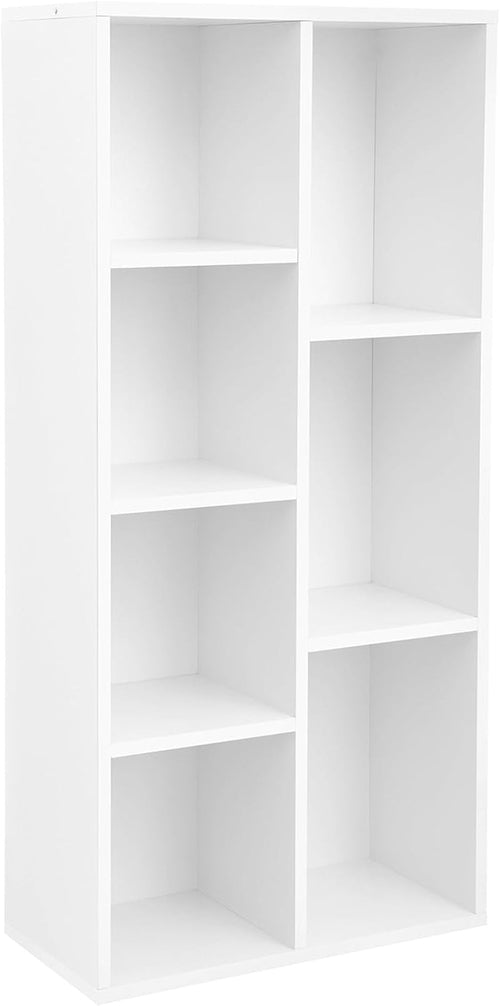 White 7 Compartment Shelf Unit