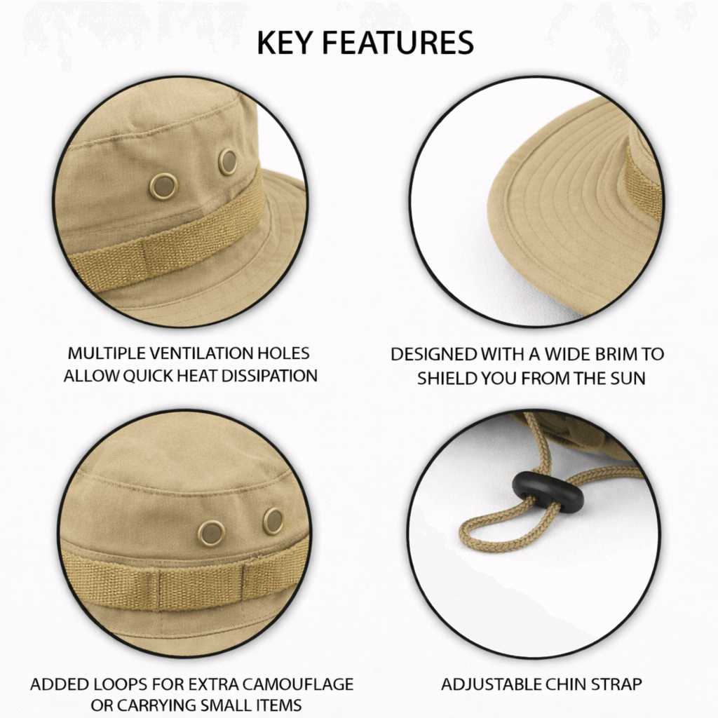 Tactical Wide Brim Bucket Hat