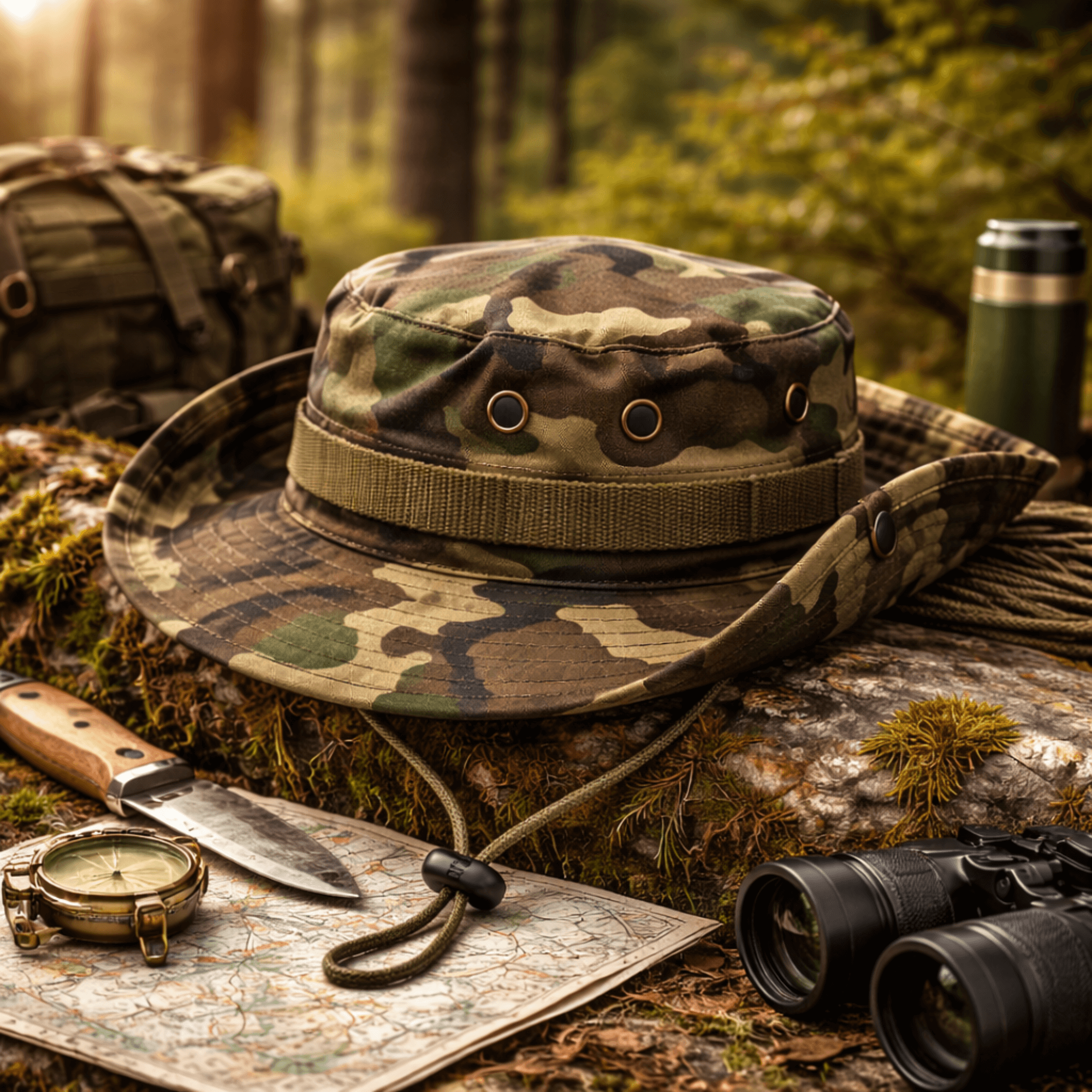Tactical Wide Brim Bucket Hat