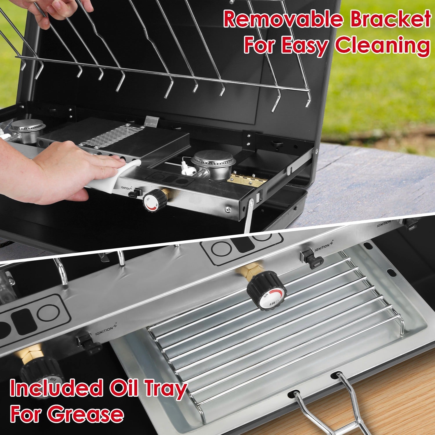3 Burner Foldable Camping Stove