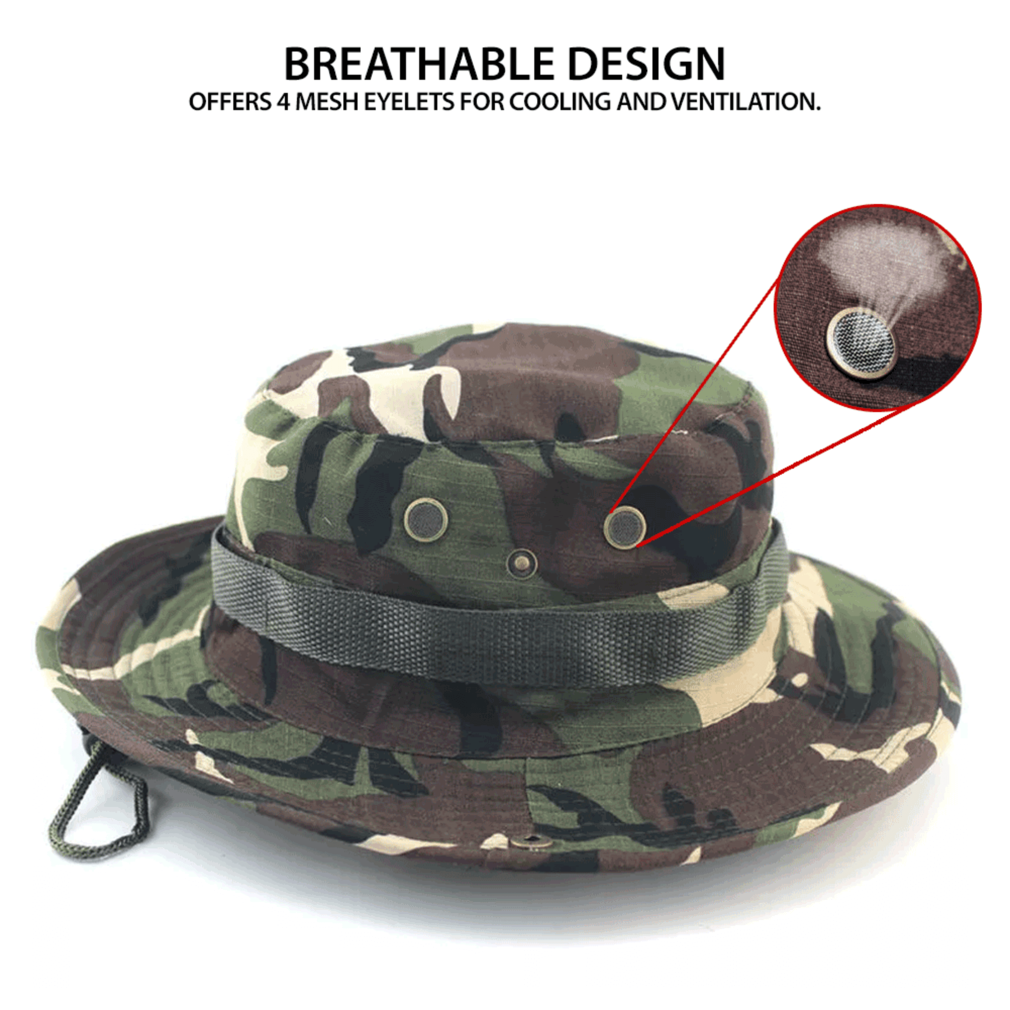 Tactical Wide Brim Bucket Hat