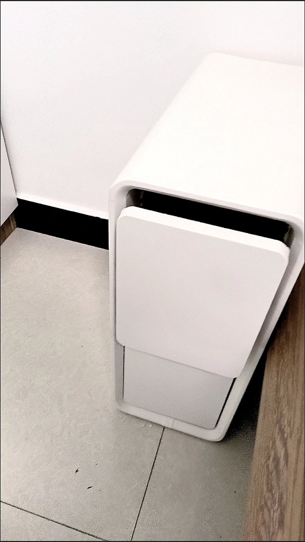 Solid Wood Bedside Table with 2 Drawers