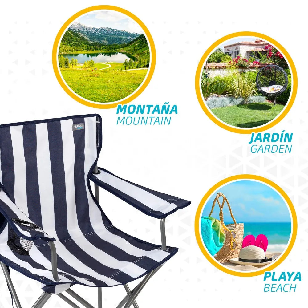 Folding Camping Chair with Breathable Backrest