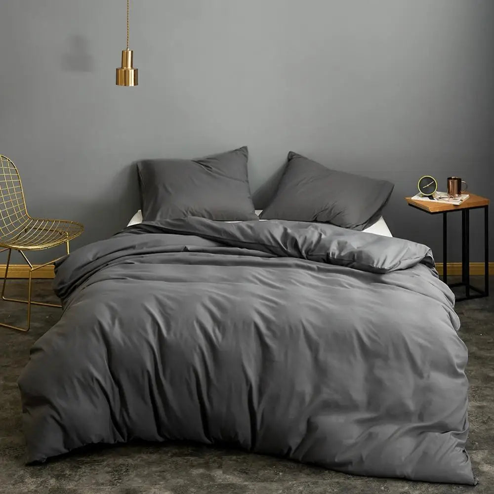 Pink Solid Colour Duvet Cover – King Size