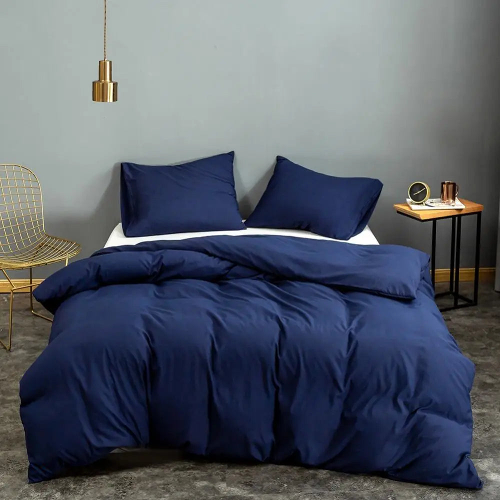 Pink Solid Colour Duvet Cover – King Size