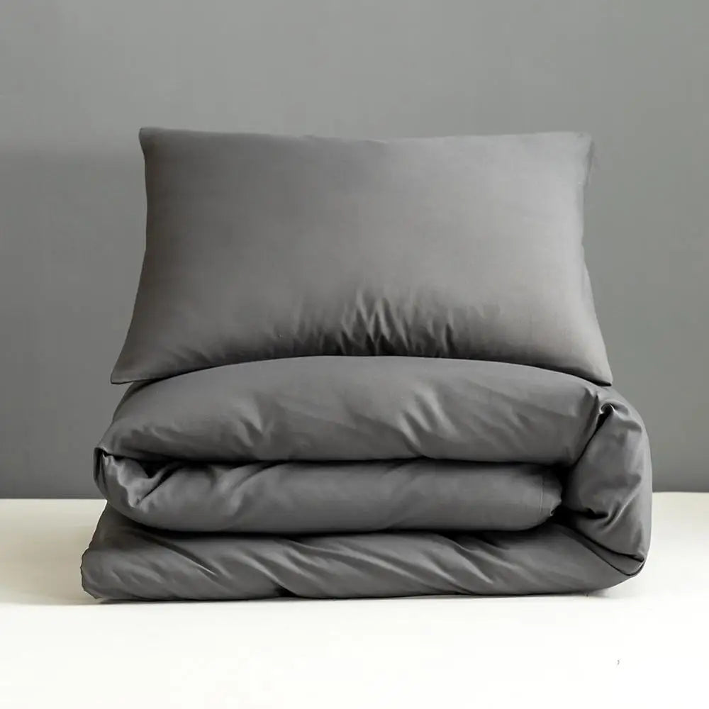 Pink Solid Colour Duvet Cover – King Size