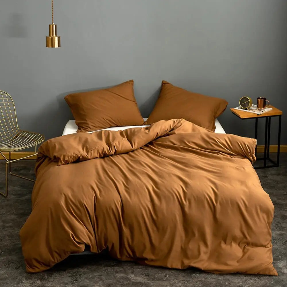 Pink Solid Colour Duvet Cover – King Size