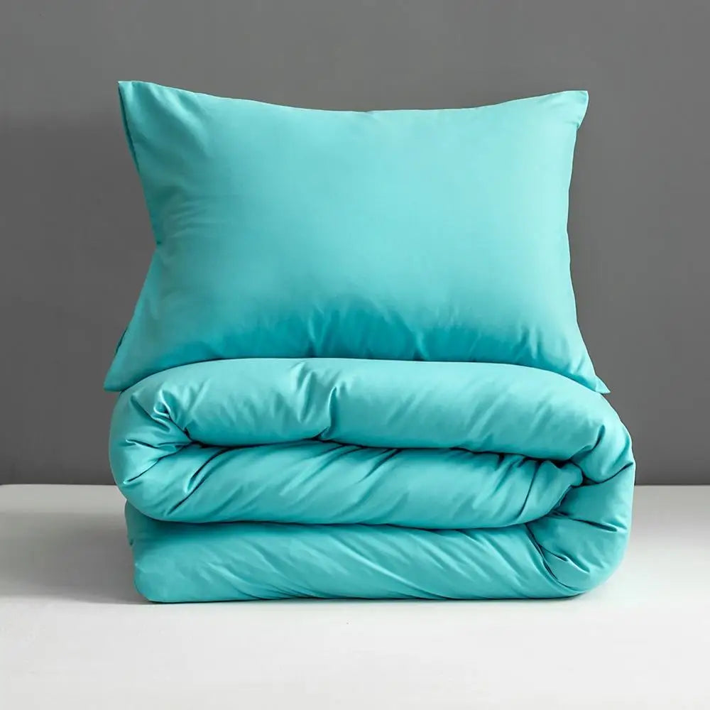 Pink Solid Colour Duvet Cover – King Size