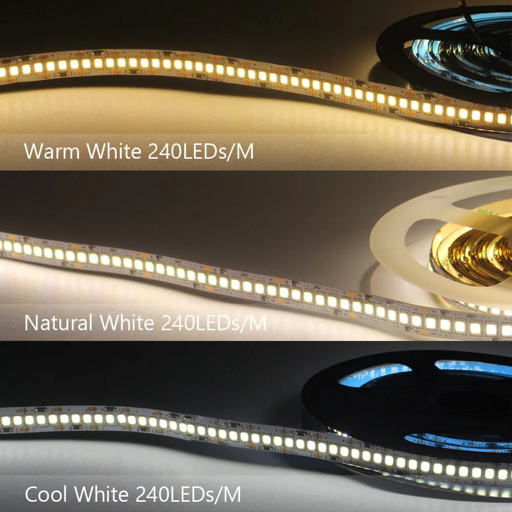 12V DC Warm White LED Strip Light
