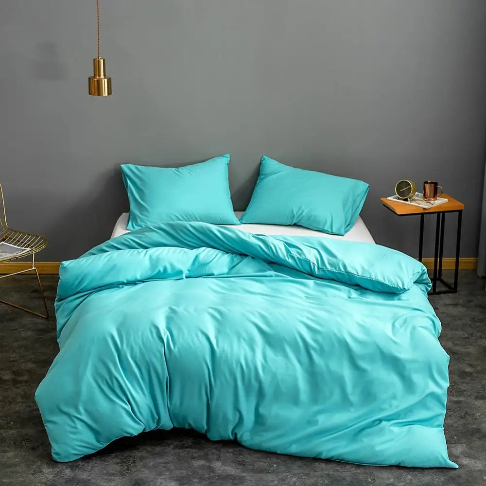 Pink Solid Colour Duvet Cover – King Size