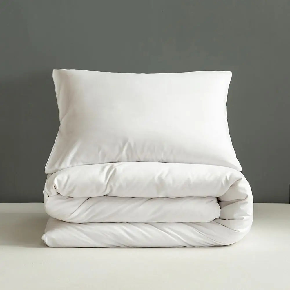 Pink Solid Colour Duvet Cover – King Size