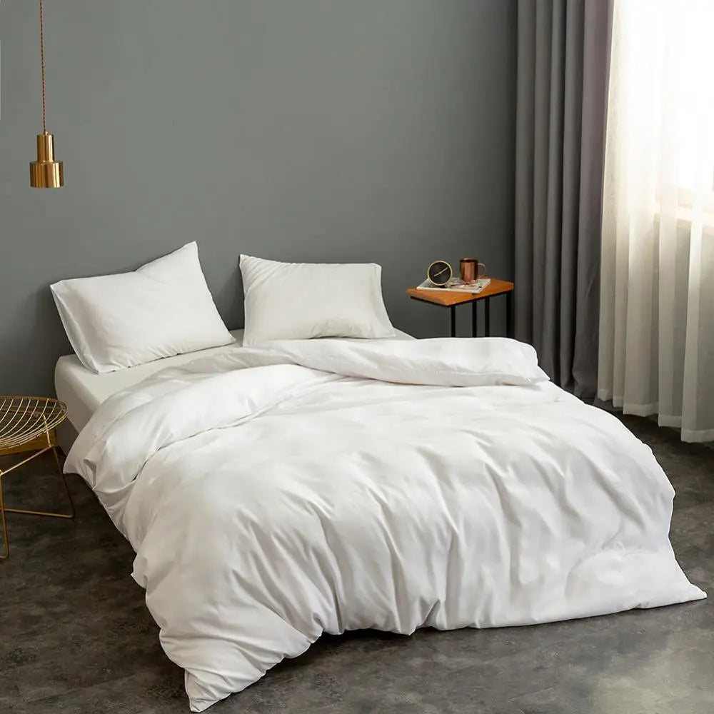 Pink Solid Colour Duvet Cover – King Size