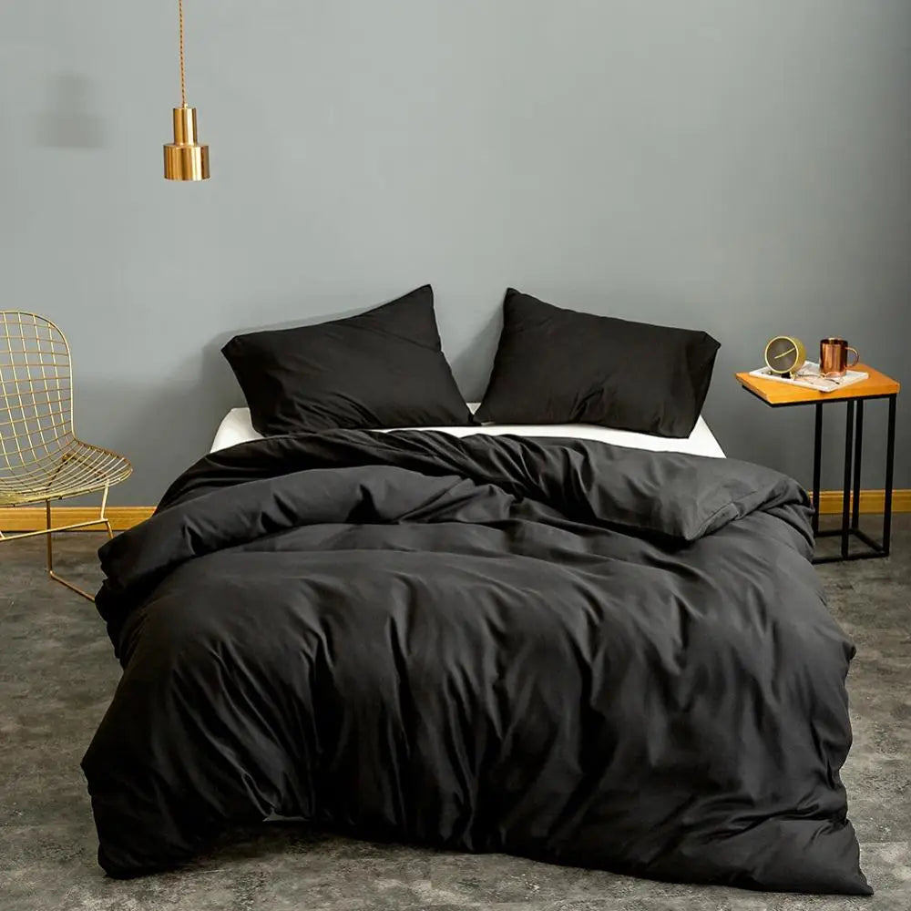 Pink Solid Colour Duvet Cover – King Size