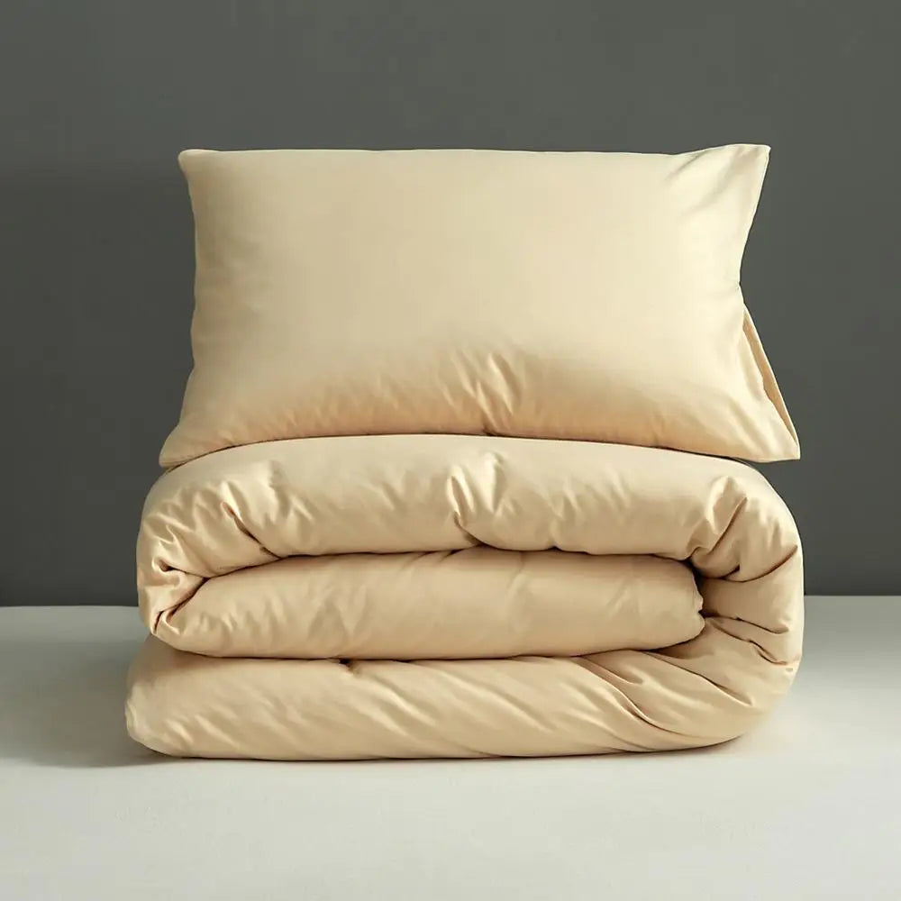 Pink Solid Colour Duvet Cover – King Size