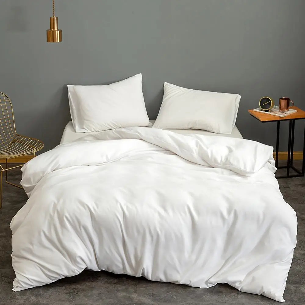Pink Solid Colour Duvet Cover – King Size