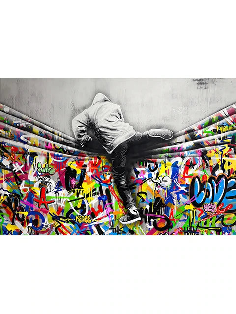 Banksy Graffiti Street Art Canvas Print