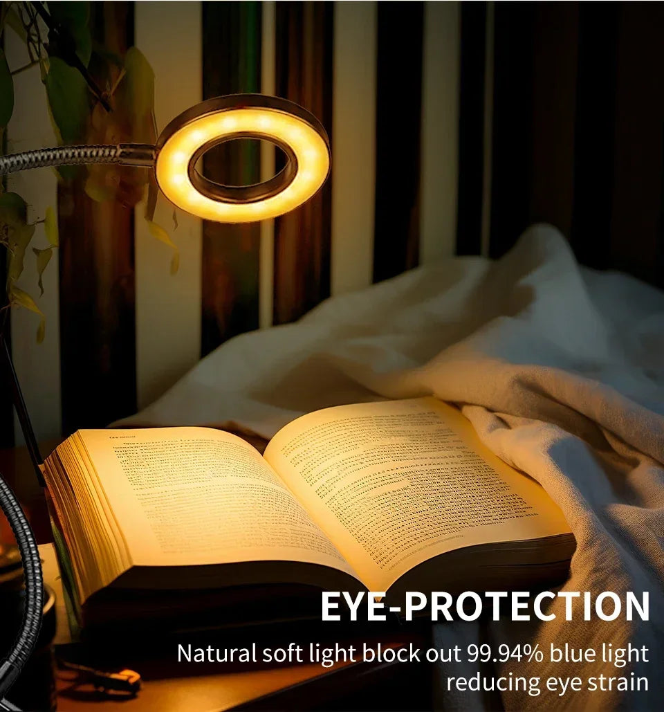 USB Clip-On LED Desk Lamp – 3 Colours