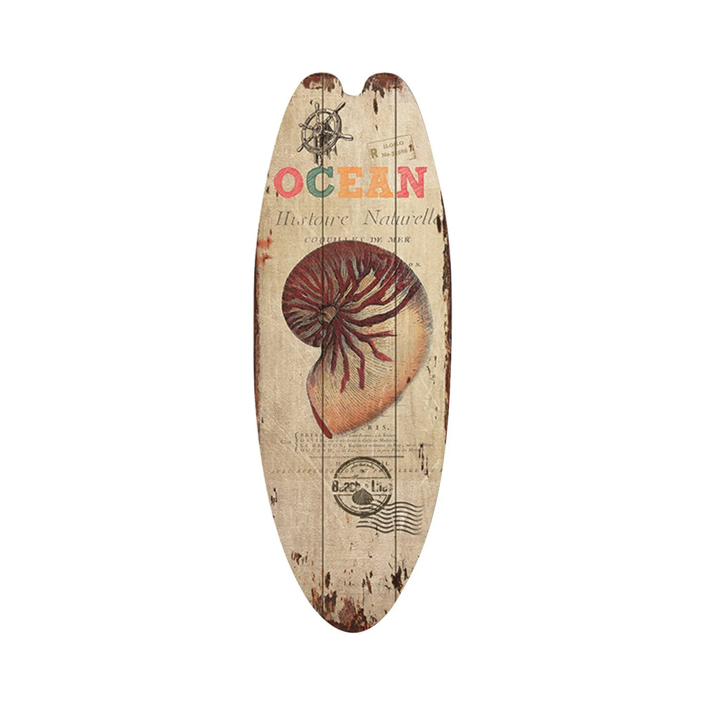 Wooden Surfboard Wall Sign