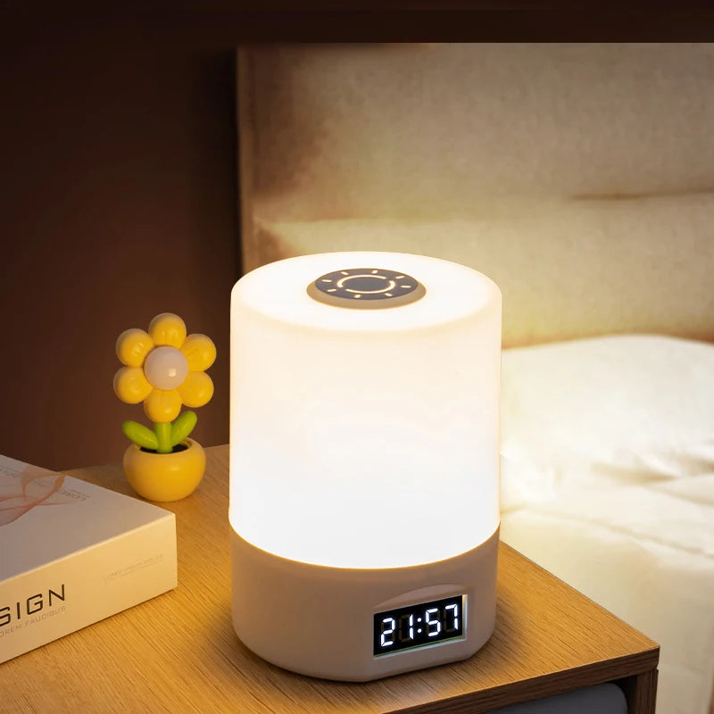 LED Touch Desk Lamp with Clock & Calendar
