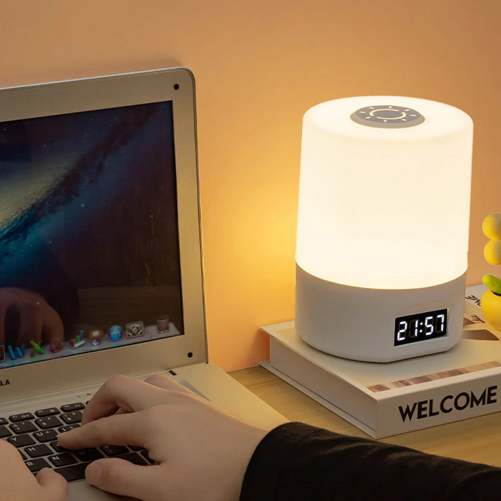 LED Touch Desk Lamp with Clock & Calendar