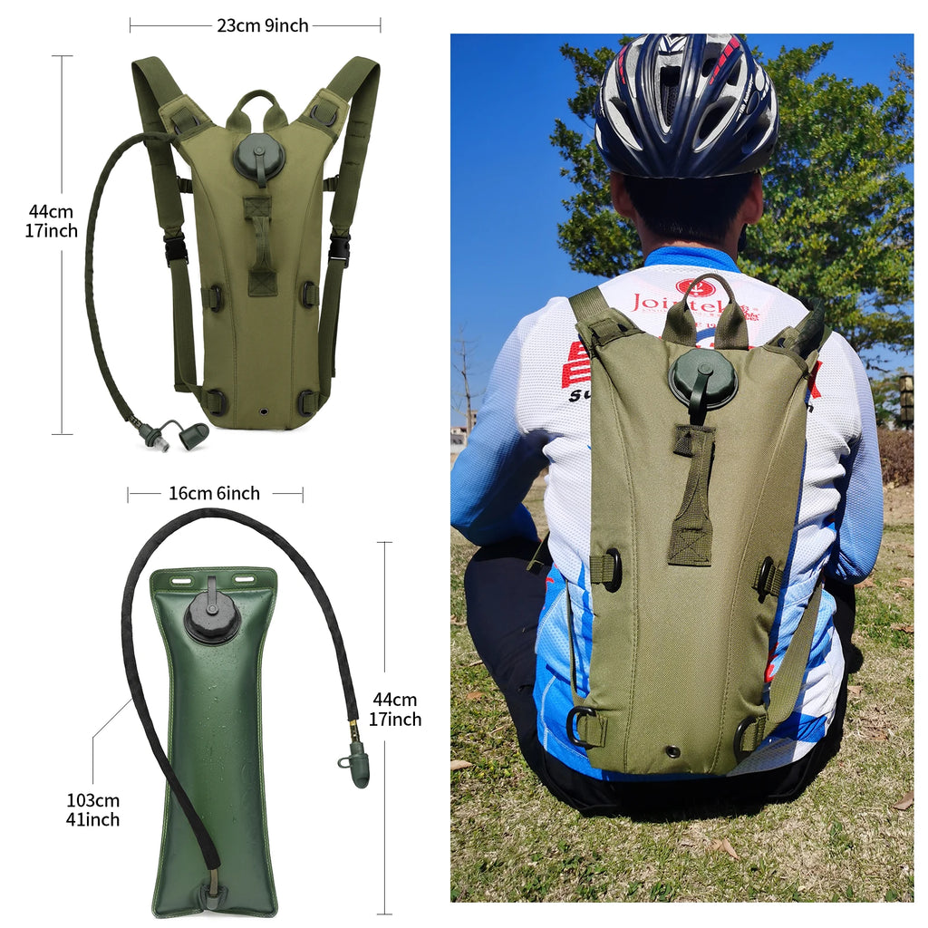 Tactical Military Hydration Pack – 3L Bladder