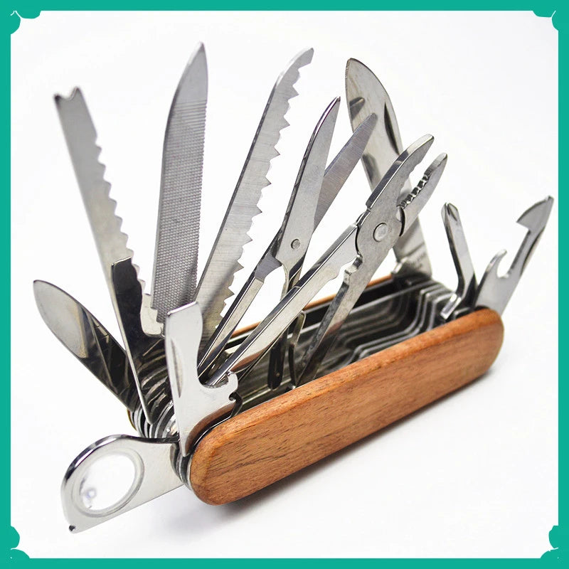 Stainless Steel Folding Multitool Pocket Knife