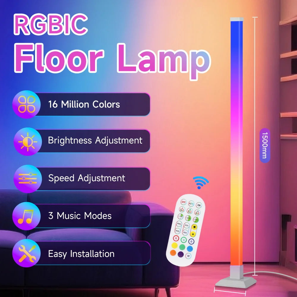 Dimmable LED Floor Lamp for Bedroom & Study