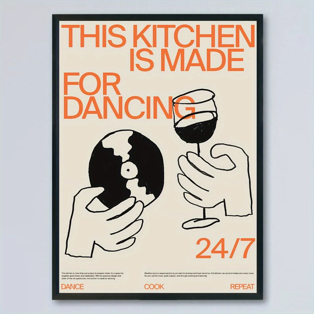 Kitchen for Dancing Canvas Wall Art