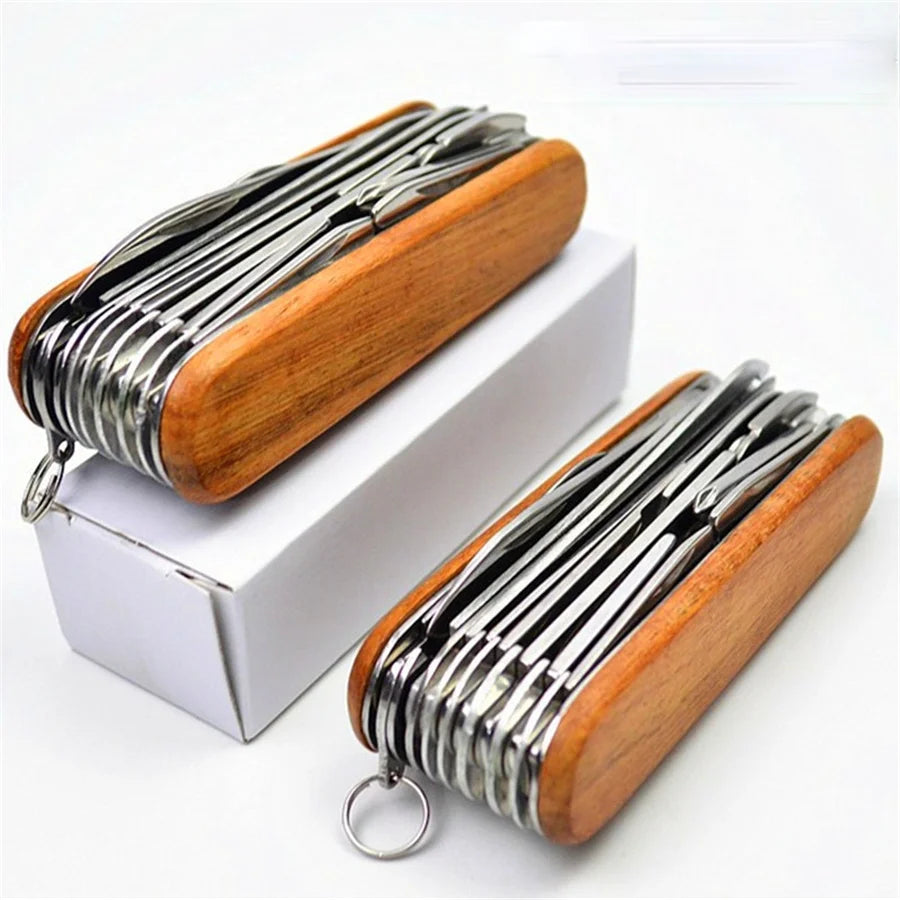 Stainless Steel Folding Multitool Pocket Knife