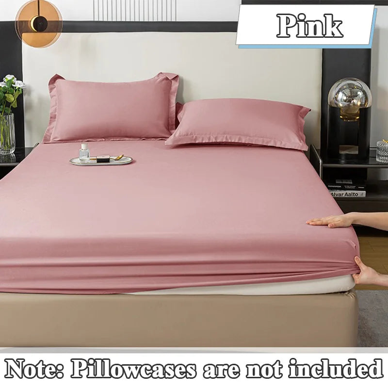 Elastic Fitted Bed Sheet – Solid Colour