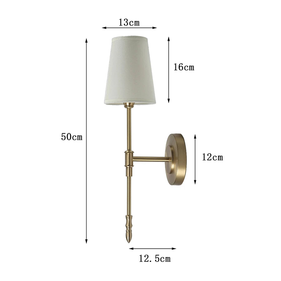 Retro Copper LED Wall Sconce – Bedside & Corridor