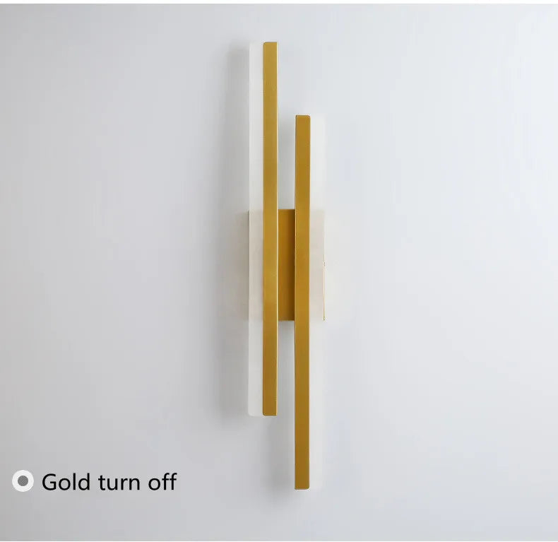 LED Bedroom Wall Sconce – Copper Pipe Acrylic Shade