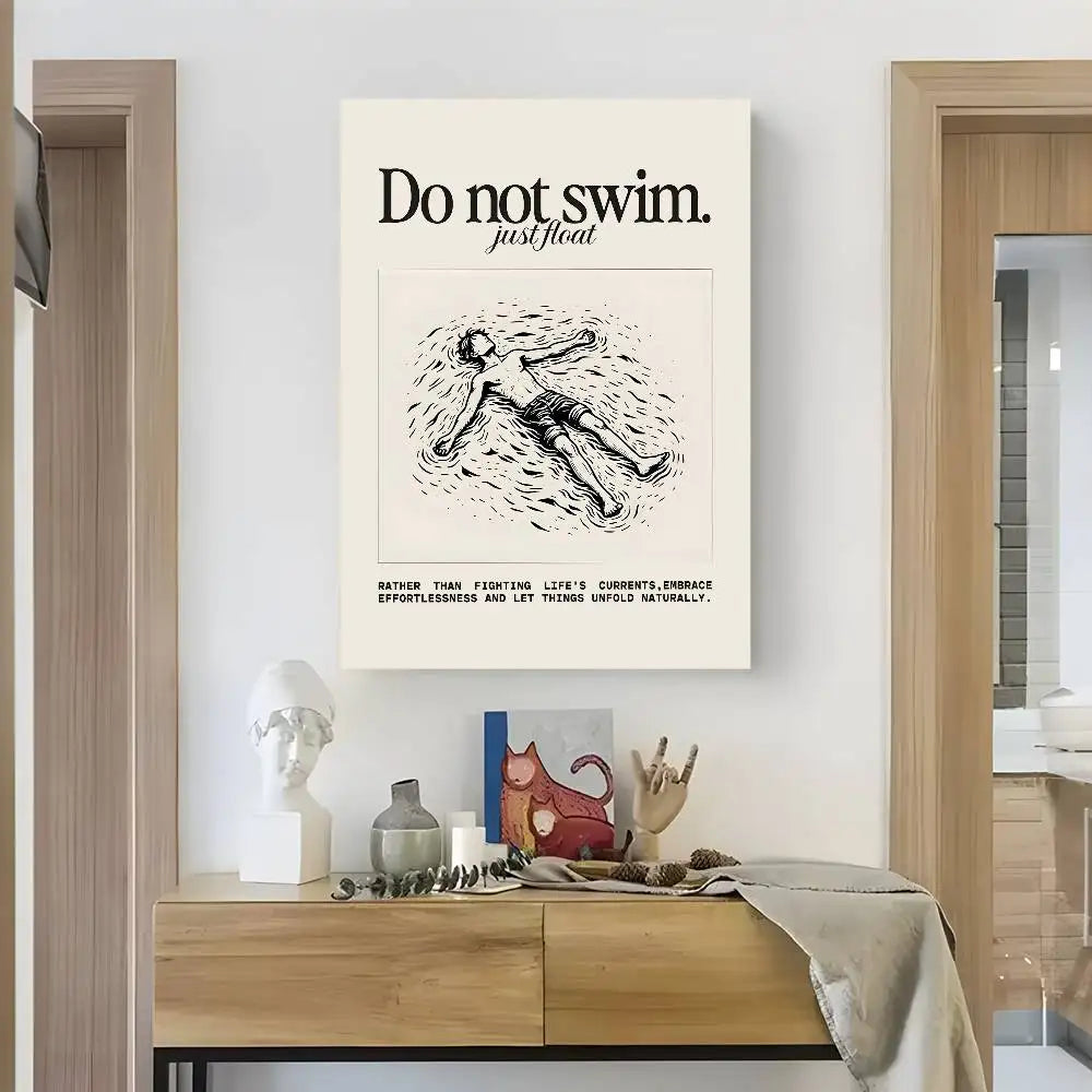Life Attitude Quotes Waterproof Wall Poster