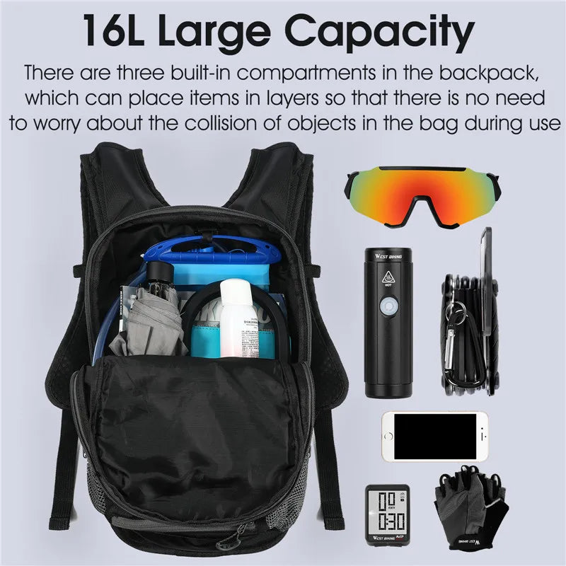 16L Ultralight Cycling Hydration Backpack