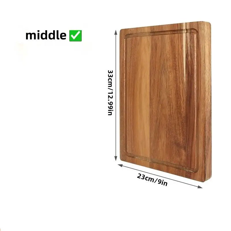 Beech & Walnut Wooden Chopping Block