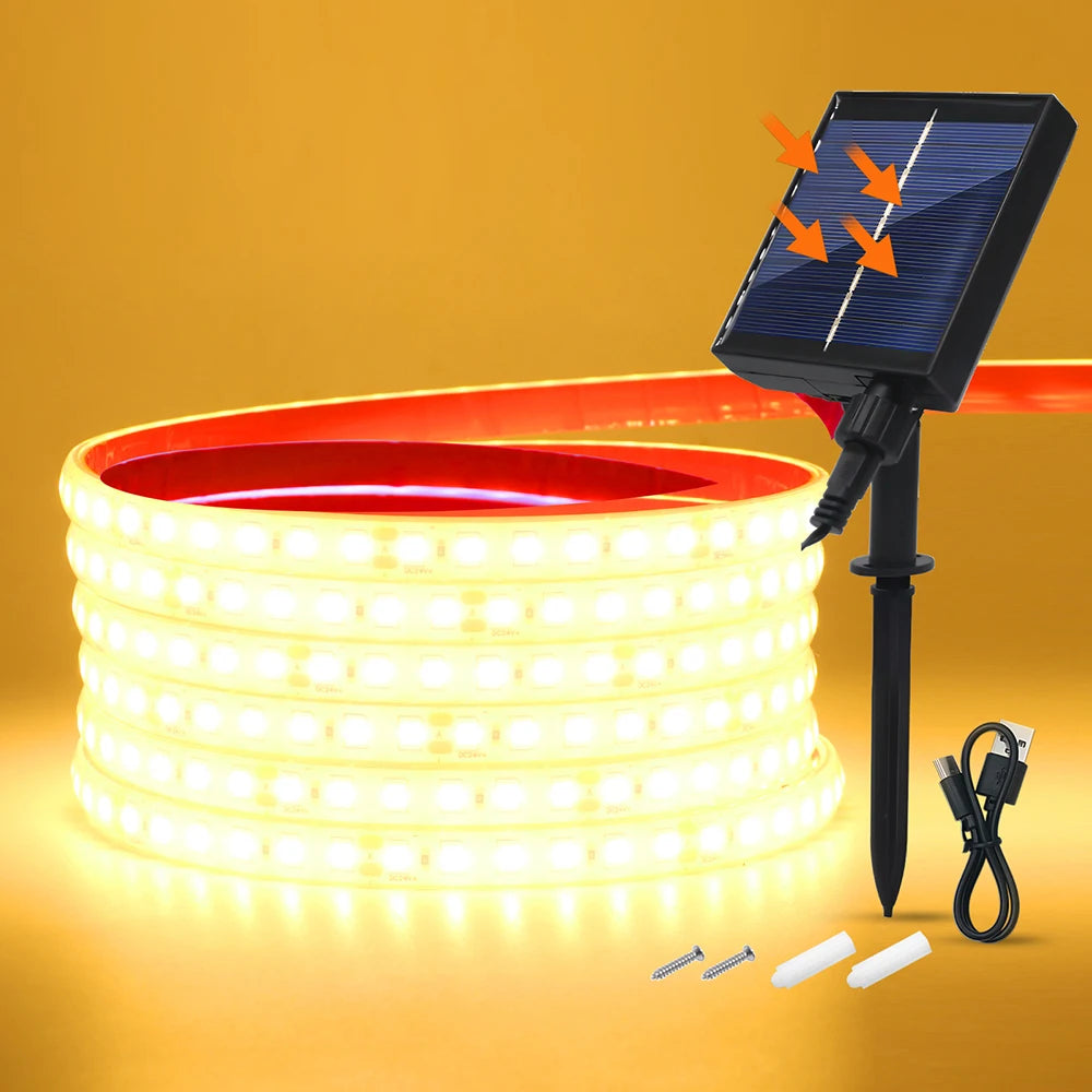 Solar Waterproof Outdoor LED Strip Light
