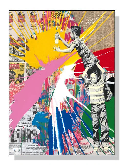 Banksy Graffiti Street Art Canvas Print