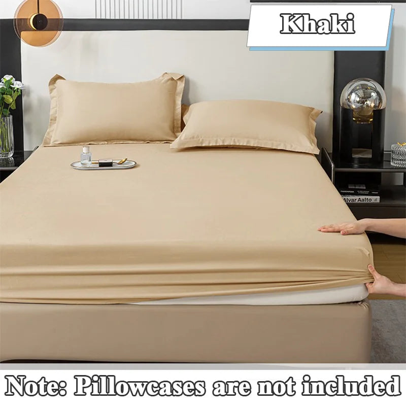 Elastic Fitted Bed Sheet – Solid Colour