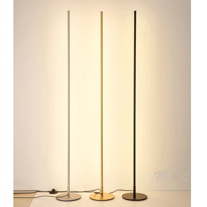 Nordic Gold Minimalist LED Floor Lamp
