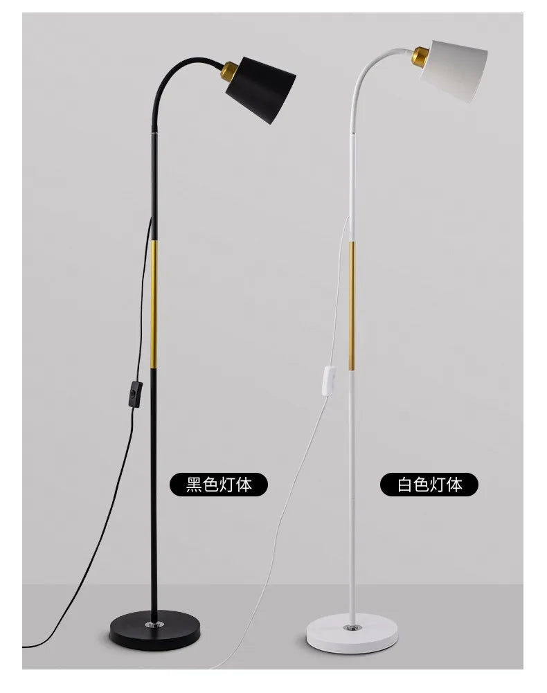 Wrought Iron Adjustable LED Standing Lamp