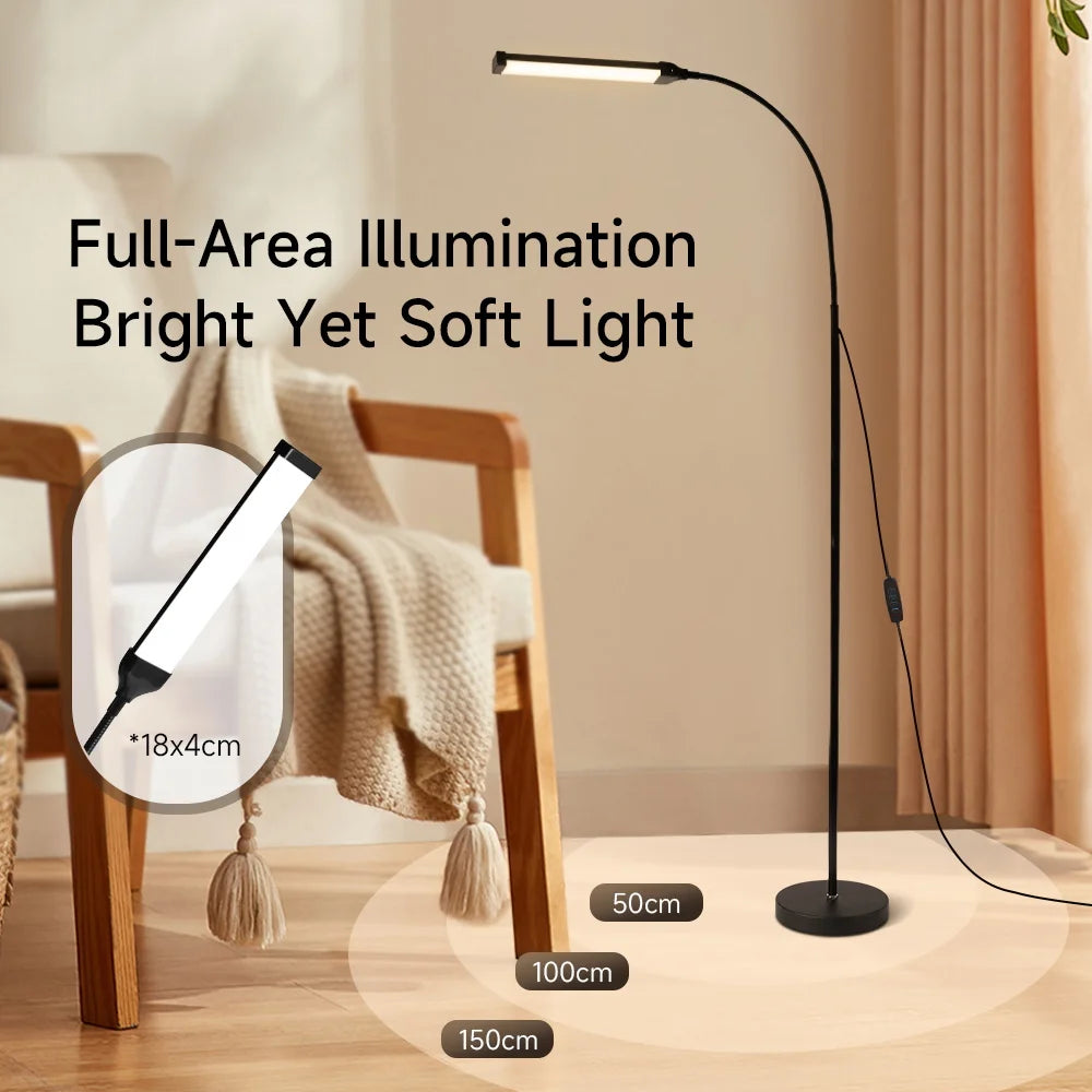 Dimmable LED Floor Lamp for Bedroom & Study