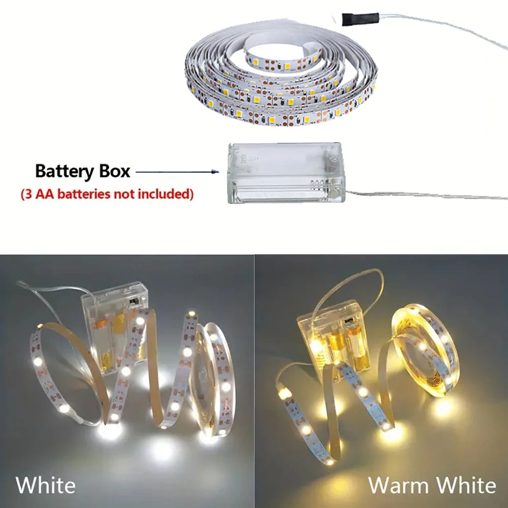 Battery-Powered Flexible LED Strip Light