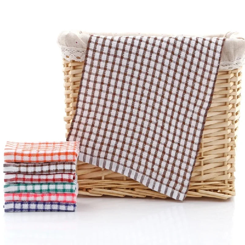 Absorbent Cotton Kitchen Tea Towels – 6 Pack