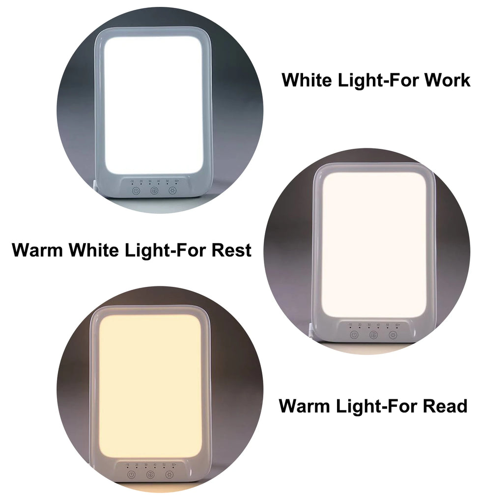 LED Light Therapy Lamp 20000 Lux – 3 Colours & 5 Brightness Levels