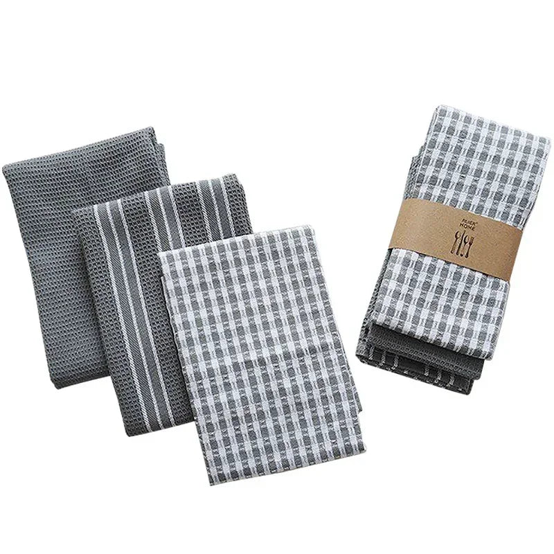Natural Cotton Classic Tea Towels – 3 Pack