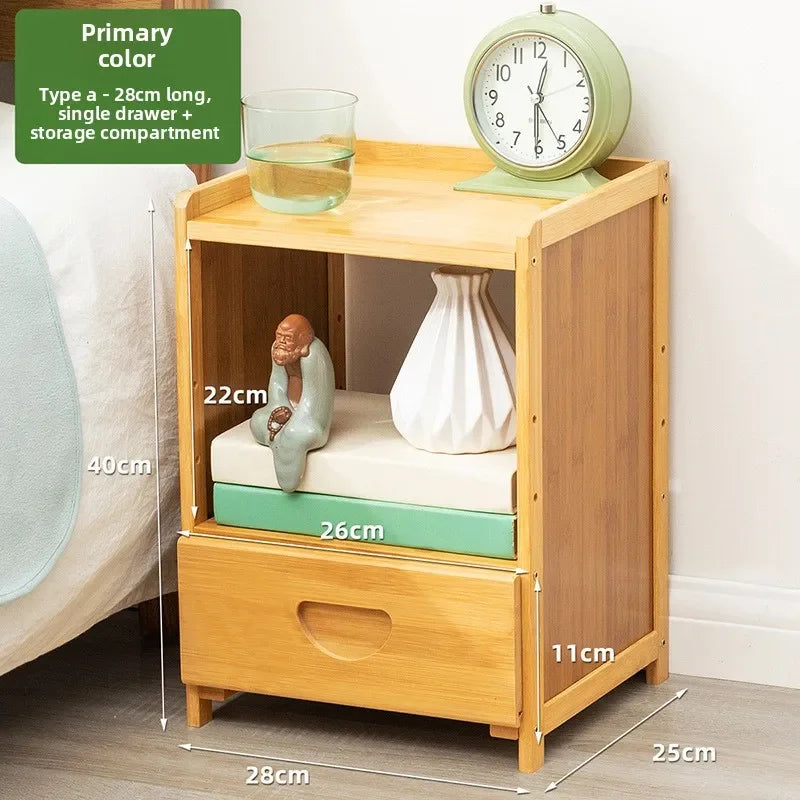 Nordic Solid Wood Mini Bedside Cabinet