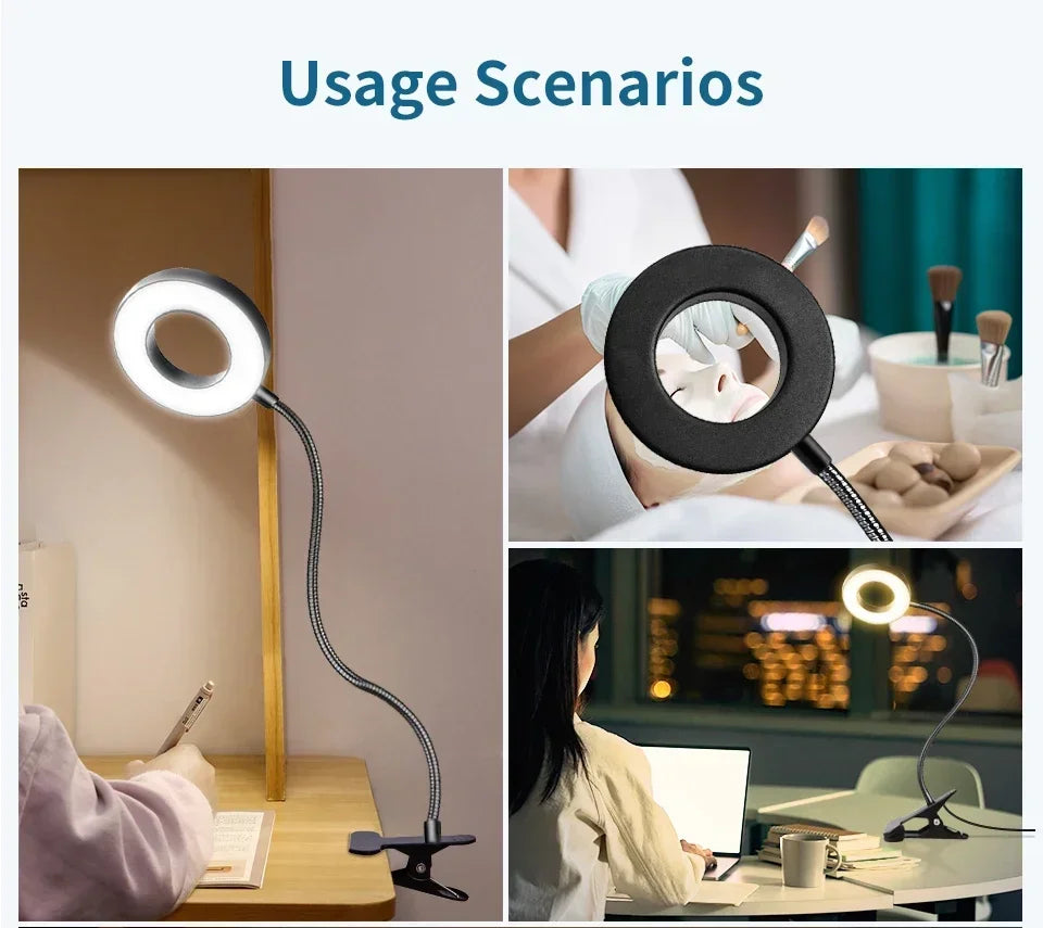 USB Clip-On LED Desk Lamp – 3 Colours