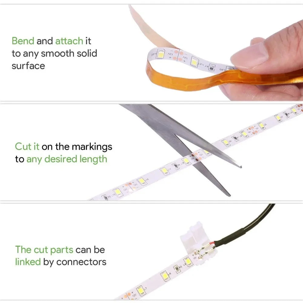 Battery-Powered Flexible LED Strip Light
